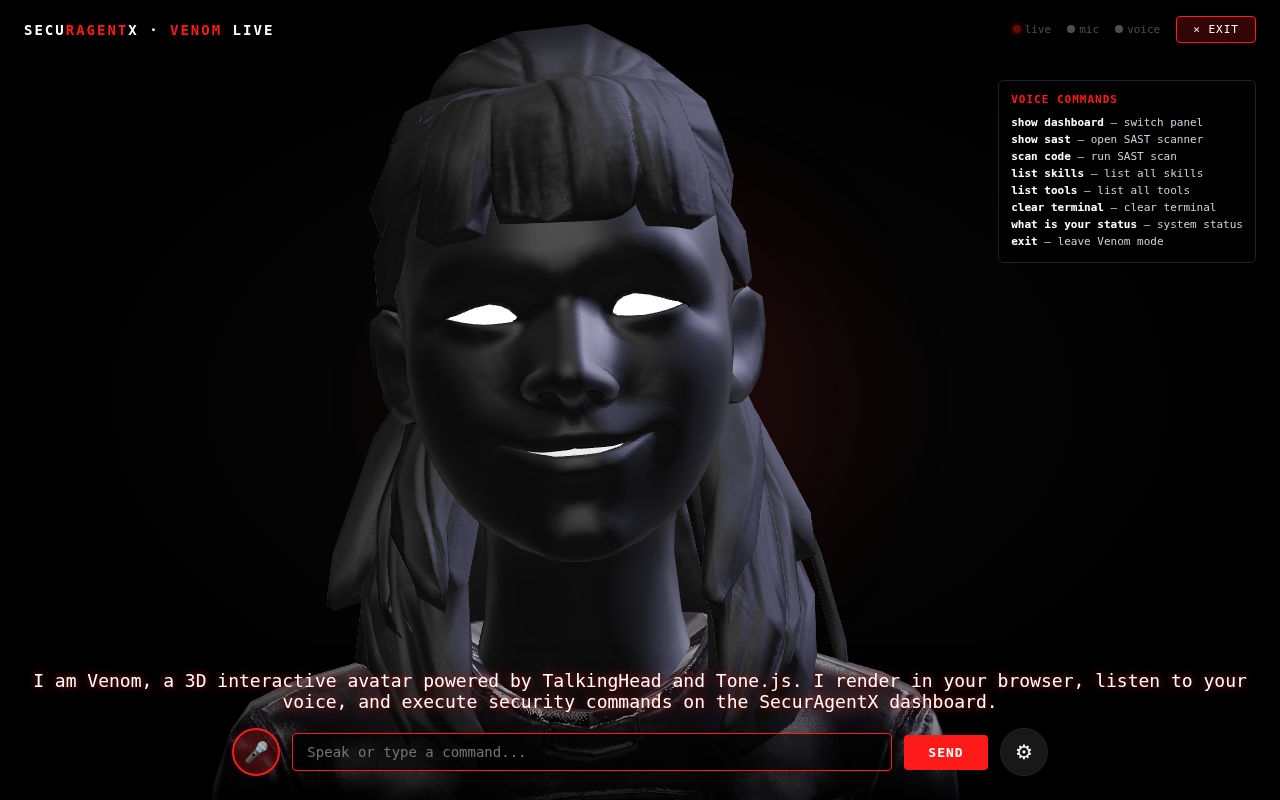 Venom avatar speaking